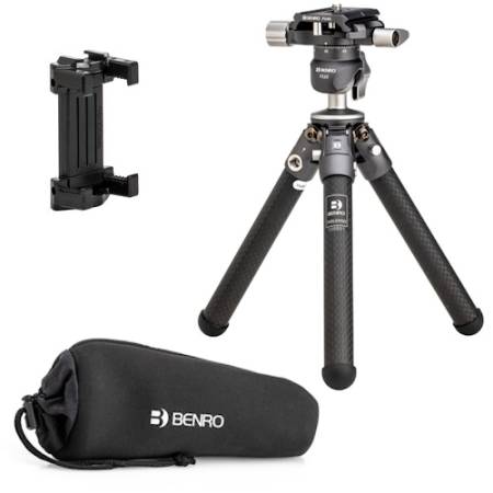 Benro TablePod Kit - zestaw, mini stołowy statyw fotograficzny z głowicą kulową 8,8-19,3cm, udźwig 3kg_1